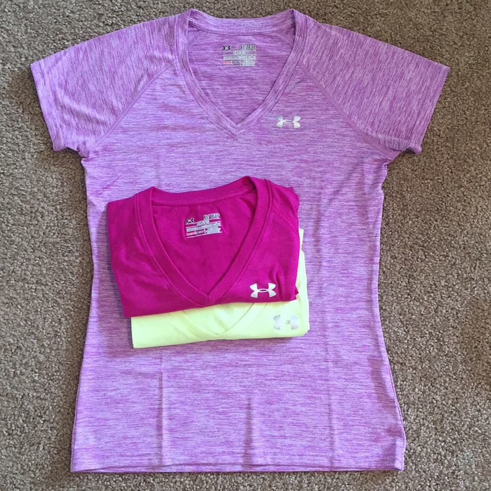 Under Armour heat gear v necks
